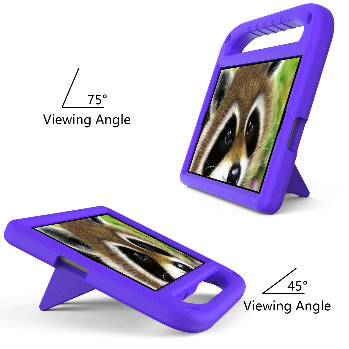 Hand-Hold Grip EVA Tablet Case with Foldable Dual Angle Kickstand for Lenovo Tab M10 HD Gen 2/Tab M10 Plus TB-X606