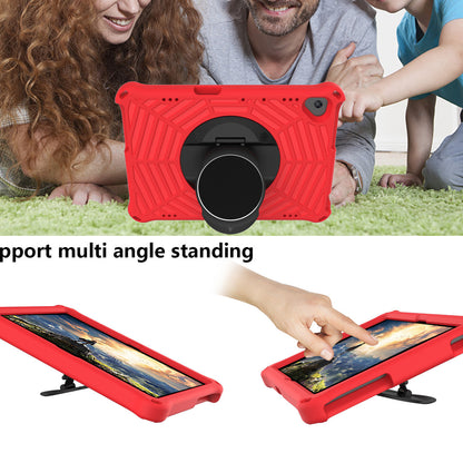 Spider Web Texture Scratch-resistant EVA Smart Tablet Case Cover with Kickstand and Shoulder Strap for Lenovo Tab M10 TB-X505F/TB-X605F 10.1-inch