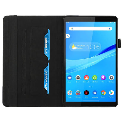 Multi-Color Rhombus Imprinting Skin-Touch PU Leather Tablet Protective Cover Case with Card Slots for Lenovo Tab M8 (FHD)/Tab M8 (2nd Gen) TB-8705F/8705X/8505X