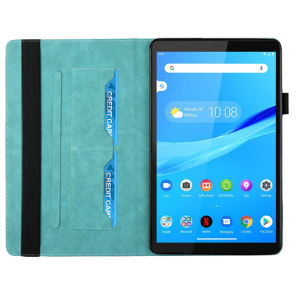 Multi-Color Rhombus Imprinting Skin-Touch PU Leather Tablet Protective Cover Case with Card Slots for Lenovo Tab M8 (FHD)/Tab M8 (2nd Gen) TB-8705F/8705X/8505X