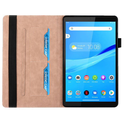 Multi-Color Rhombus Imprinting Skin-Touch PU Leather Tablet Protective Cover Case with Card Slots for Lenovo Tab M8 (FHD)/Tab M8 (2nd Gen) TB-8705F/8705X/8505X