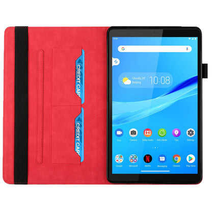 Multi-Color Rhombus Imprinting Skin-Touch PU Leather Tablet Protective Cover Case with Card Slots for Lenovo Tab M8 (FHD)/Tab M8 (2nd Gen) TB-8705F/8705X/8505X