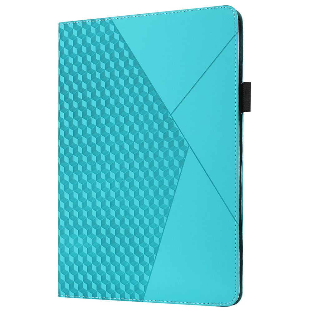 Rhombus Imprinting Scratch-Resistant Skin-Touch Leather + PU Tablet Protective Case Cover with Card Slots for Lenovo Tab P11 TB-J606F / Tab P11 5G