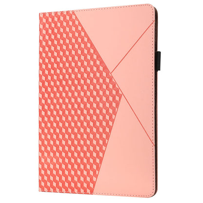 Rhombus Imprinting Scratch-Resistant Skin-Touch Leather + PU Tablet Protective Case Cover with Card Slots for Lenovo Tab P11 TB-J606F / Tab P11 5G