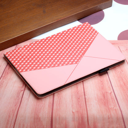 Rhombus Imprinting Scratch-Resistant Skin-Touch Leather + PU Tablet Protective Case Cover with Card Slots for Lenovo Tab P11 TB-J606F / Tab P11 5G