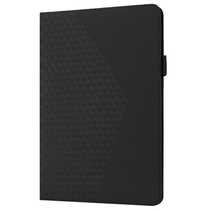 Drop-Proof Rhombus Imprinting Skin-Touch Leather + PU Tablet Protective Case Cover with Card Slots for Lenovo Tab M10 Plus TB-X606F