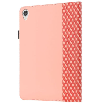 Rhombus Pattern Imprinting Skin-touch Feeling Leather Outer + PU Inner Card Slots Design Tablet Protective Case Cover for Lenovo Tab M10 HD Gen 2 TB-X306F/X306X