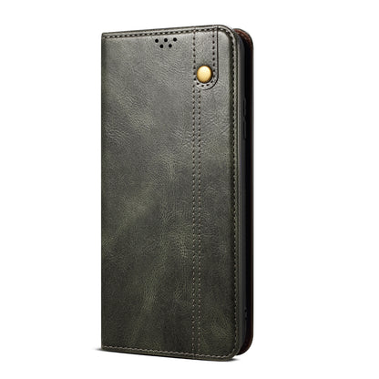 Wallet Stand Waxy Crazy Horse Texture Magnetic Auto-absorbed PU Leather Phone Case Cover for Motorola Moto G30