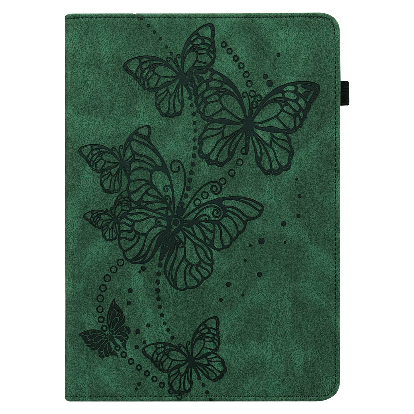 Butterflies Imprinted Elastic Strap Well-Protected Anti-Drop Tablet Case with Stand for Lenovo Tab M8/M8 (2nd Gen) TB-8505/TB-8705/TB-8506