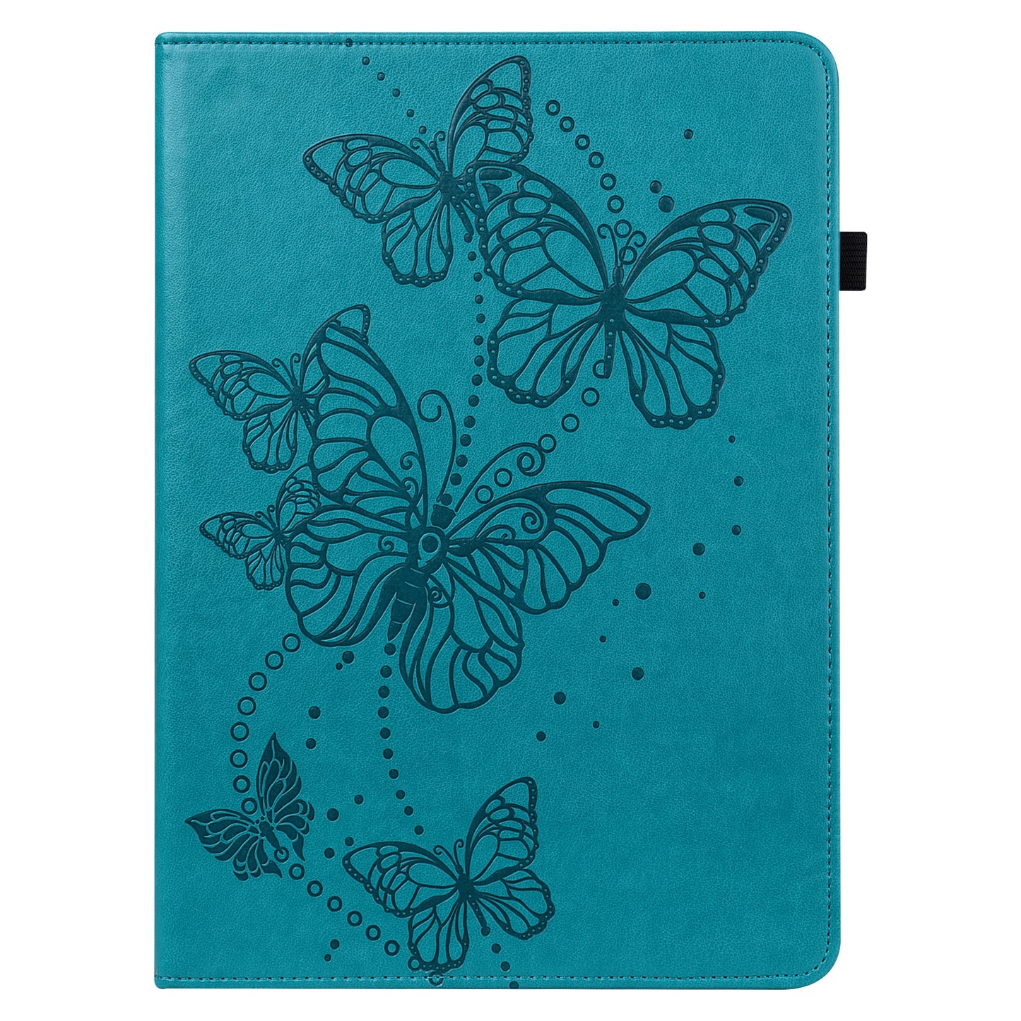 Butterflies Imprinted Elastic Strap Well-Protected Anti-Drop Tablet Case with Stand for Lenovo Tab M8/M8 (2nd Gen) TB-8505/TB-8705/TB-8506