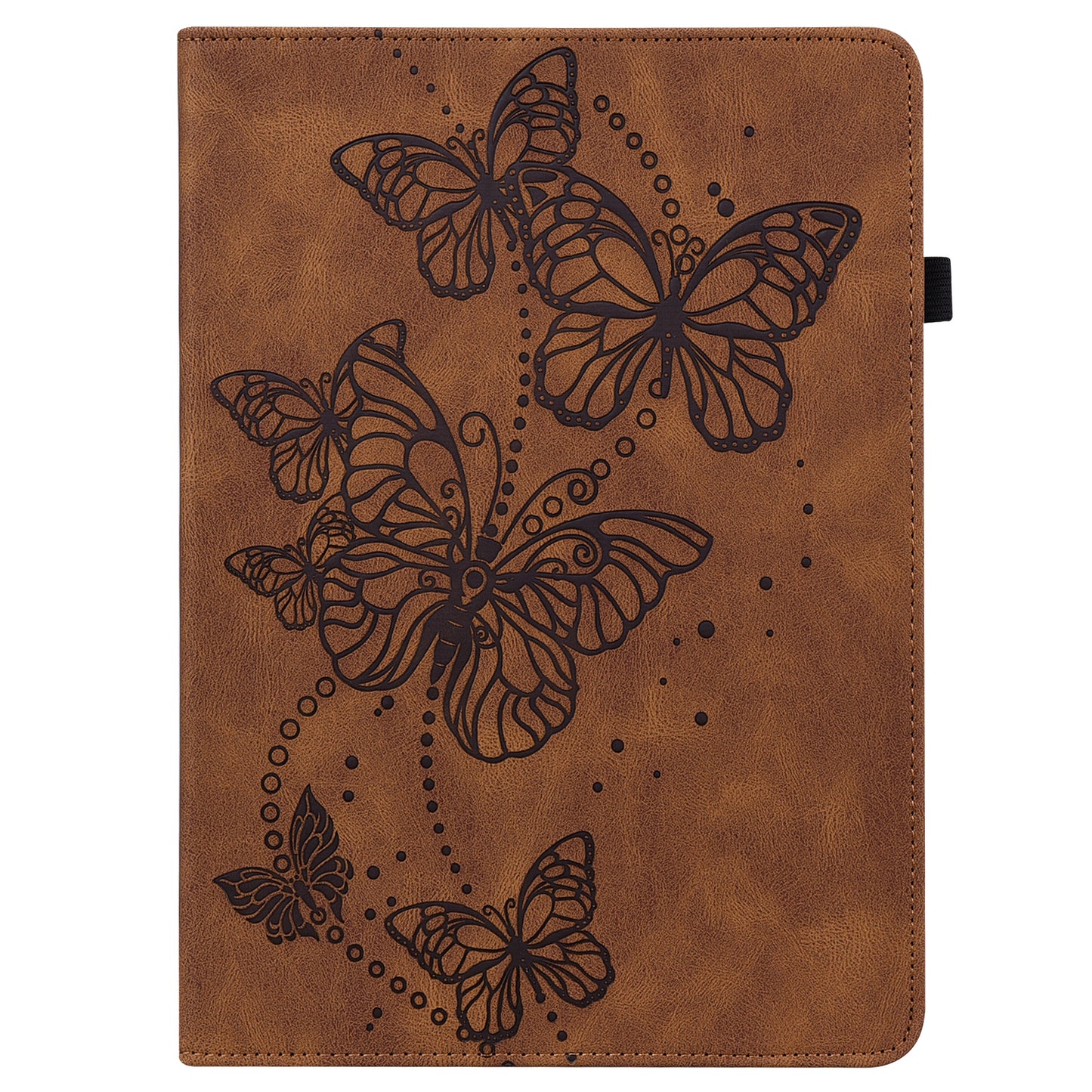 Butterflies Imprinted Elastic Strap Well-Protected Anti-Drop Tablet Case with Stand for Lenovo Tab M8/M8 (2nd Gen) TB-8505/TB-8705/TB-8506