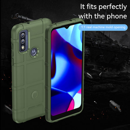 Shock-Absorbing Rugged Square Grid Design Thickened TPU Protective Cover for Motorola G Pure