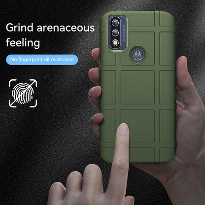 Shock-Absorbing Rugged Square Grid Design Thickened TPU Protective Cover for Motorola G Pure