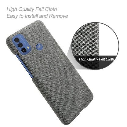 KSQ Camera Protection Fast Heat-Dissipate Incomplete Coverage Cloth + PC Back Phone Case for Motorola Moto E20/E30/E40