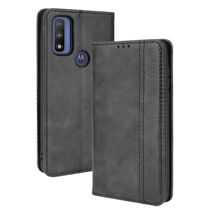 Anti-Drop Scratch Resistant Retro Textured Surface Phone Leather Case Wallet Stand Cover for Motorola G Pure