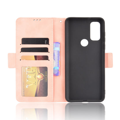 Multiple Card Slot Design PU Leather Wallet Stand Full-Protection Phone Cover Shell for Motorola G Pure