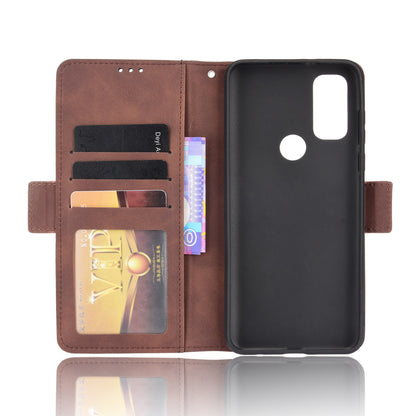 Multiple Card Slot Design PU Leather Wallet Stand Full-Protection Phone Cover Shell for Motorola G Pure