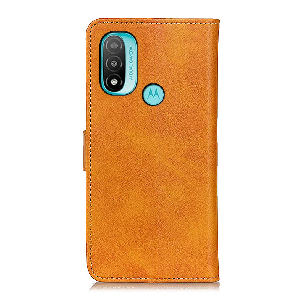 PU Leather and TPU Wallet Stand Book Design Flip Magnetic Folio Shockproof Phone Cover for Motorola Moto E40/E20