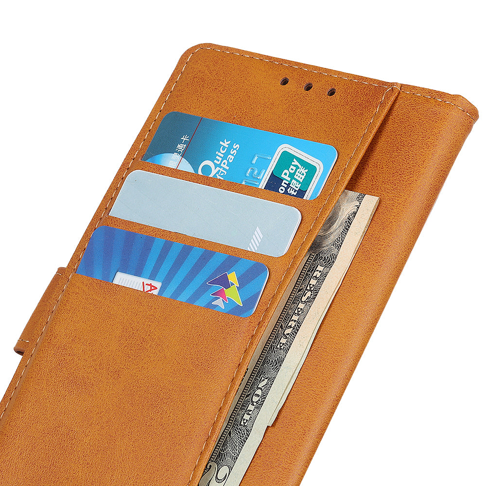 PU Leather and TPU Wallet Stand Book Design Flip Magnetic Folio Shockproof Phone Cover for Motorola Moto E40/E20