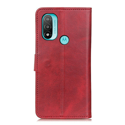 PU Leather and TPU Wallet Stand Book Design Flip Magnetic Folio Shockproof Phone Cover for Motorola Moto E40/E20