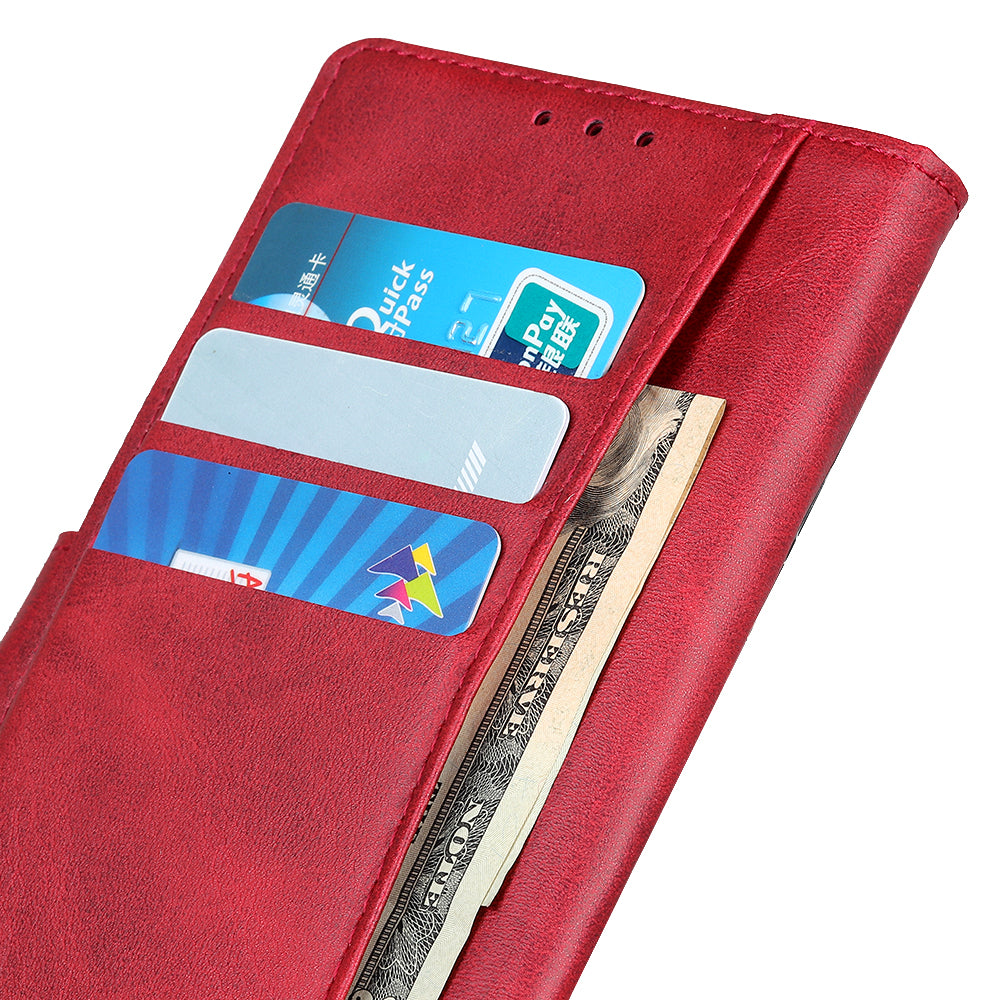 PU Leather and TPU Wallet Stand Book Design Flip Magnetic Folio Shockproof Phone Cover for Motorola Moto E40/E20