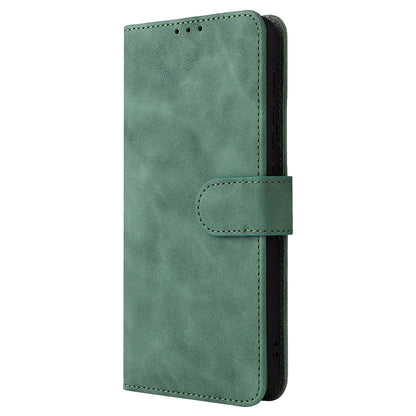 PU Leather Wallet Phone Case Skin-touch Feeling Flip Stand Protective Cover with Strap for Motorola Moto E20