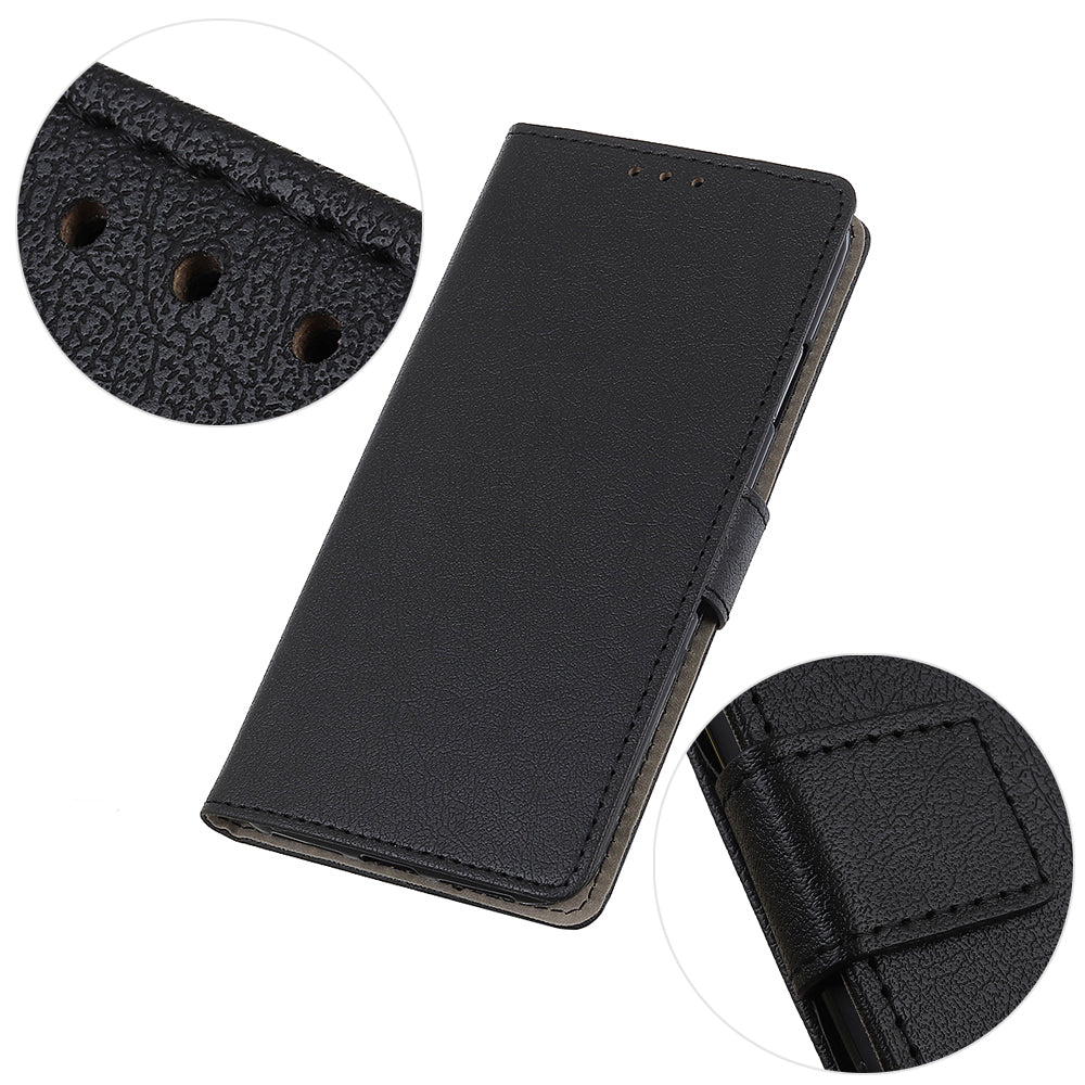 KHAZNEH PU Leather Wallet Stand Magnetic Closure Shockproof Flip Cover for Motorola Moto E20 / E30 / E40