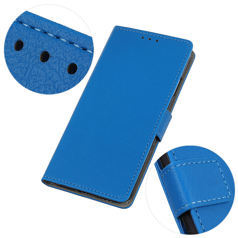 KHAZNEH PU Leather Wallet Stand Magnetic Closure Shockproof Flip Cover for Motorola Moto E20 / E30 / E40