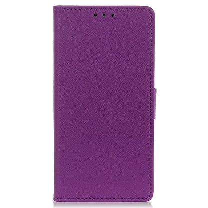 KHAZNEH PU Leather Wallet Stand Magnetic Closure Shockproof Flip Cover for Motorola Moto E20 / E30 / E40