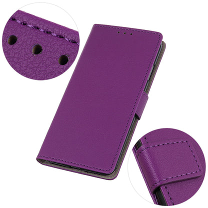 KHAZNEH PU Leather Wallet Stand Magnetic Closure Shockproof Flip Cover for Motorola Moto E20 / E30 / E40