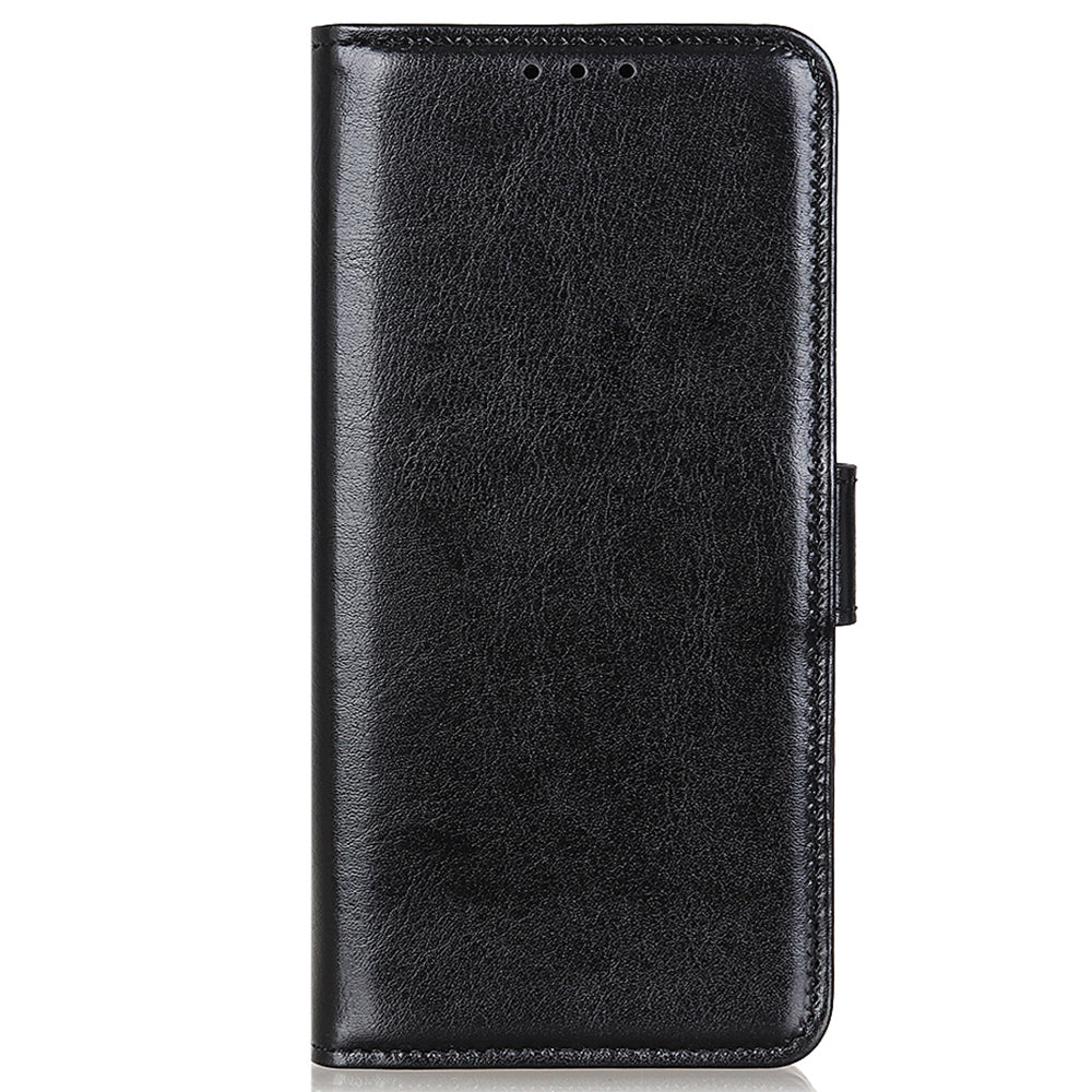 Stand Feature Crazy Horse Texture PU Leather TPU Inner Shell Flip Folio Wallet Phone Cover for Motorola Moto E20 / E30 / E40