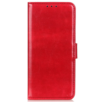 Stand Feature Crazy Horse Texture PU Leather TPU Inner Shell Flip Folio Wallet Phone Cover for Motorola Moto E20 / E30 / E40