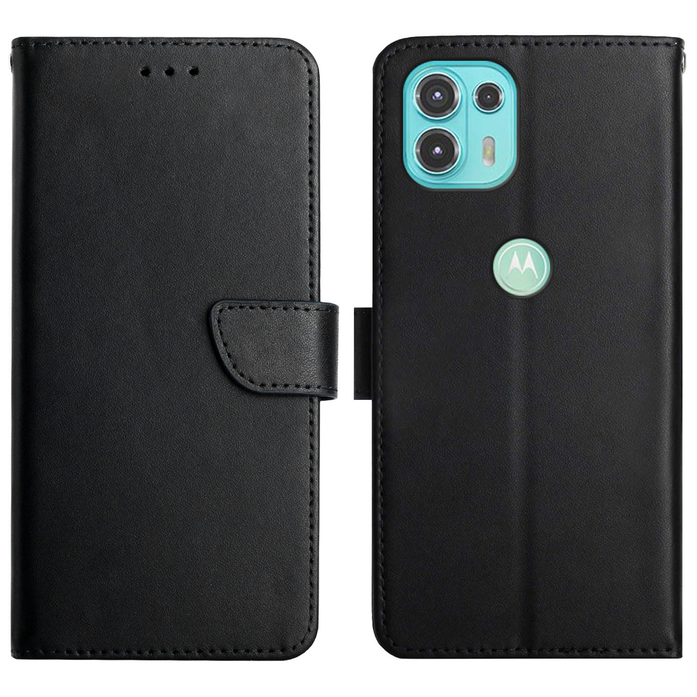 Nappa Texture Genuine Leather Anti-drop Protection Wallet Stand Phone Case for Motorola Edge 20 Lite