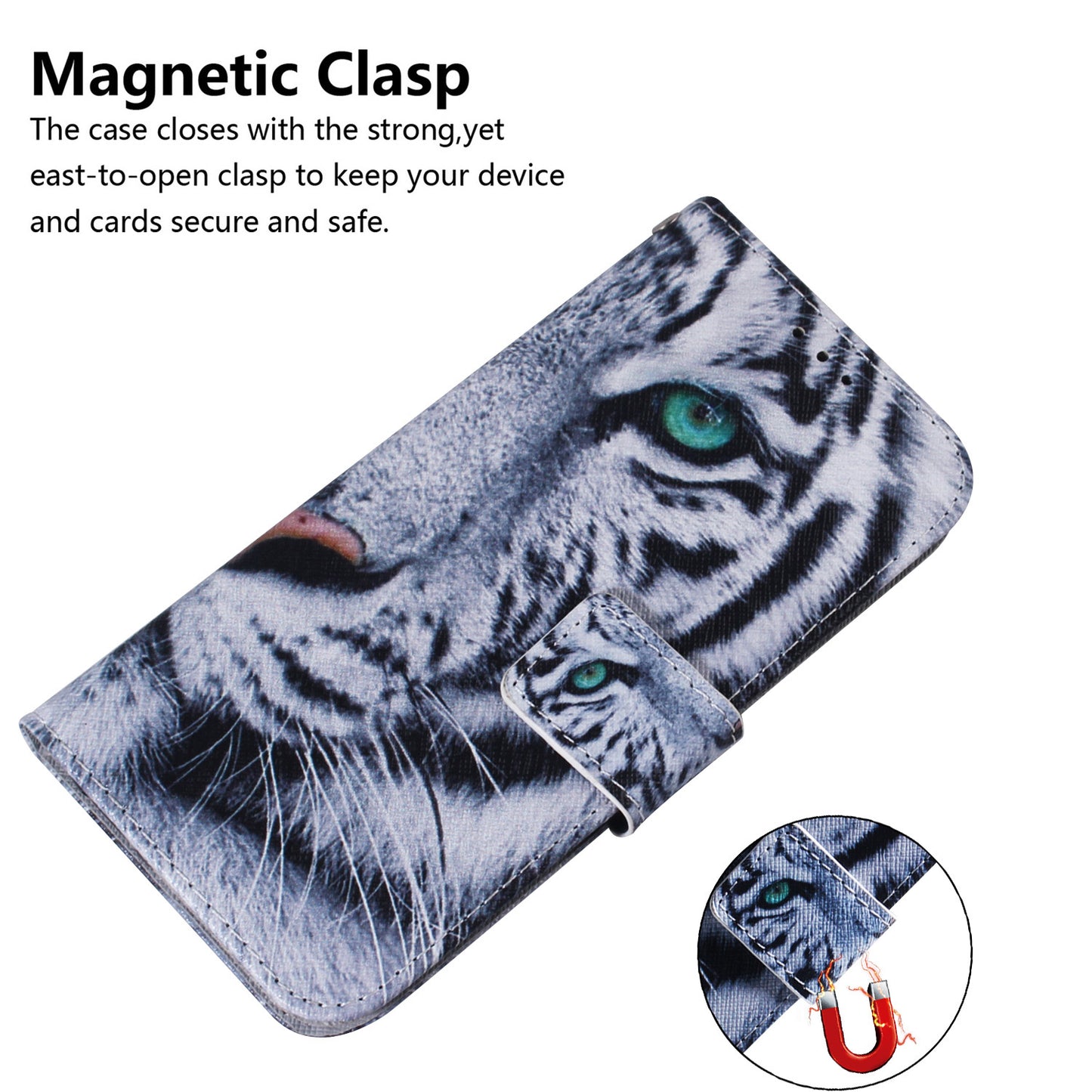 Pattern Printing Magnetic Closure PU Leather Case Stand Wallet Soft TPU Inner Phone Cover for Motorola Moto E20 / E30 / E40