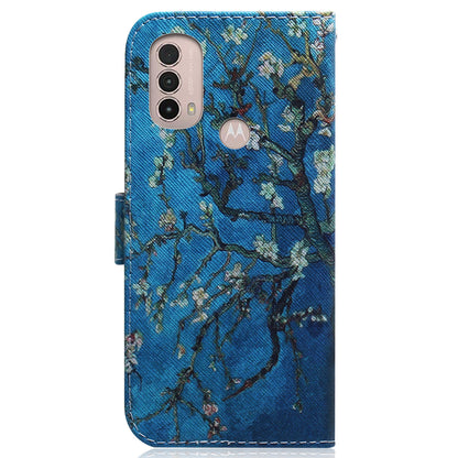 Pattern Printing Magnetic Closure PU Leather Case Stand Wallet Soft TPU Inner Phone Cover for Motorola Moto E20 / E30 / E40