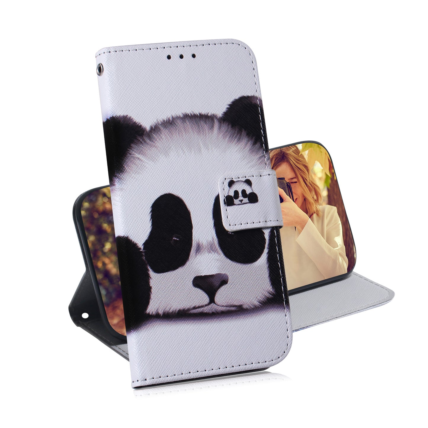 Pattern Printing Magnetic Closure PU Leather Case Stand Wallet Soft TPU Inner Phone Cover for Motorola Moto E20 / E30 / E40