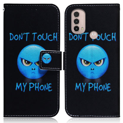 Pattern Printing Magnetic Closure PU Leather Case Stand Wallet Soft TPU Inner Phone Cover for Motorola Moto E20 / E30 / E40