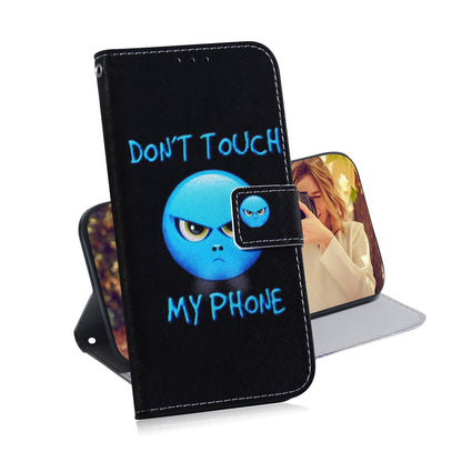 Pattern Printing Magnetic Closure PU Leather Case Stand Wallet Soft TPU Inner Phone Cover for Motorola Moto E20 / E30 / E40