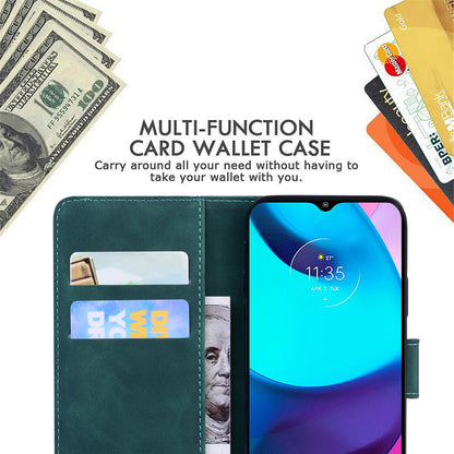 Adjustable Stand Butterfly Printing Skin-touch Leather Wallet Case Phone Cover for Motorola Moto E40/E30/E20