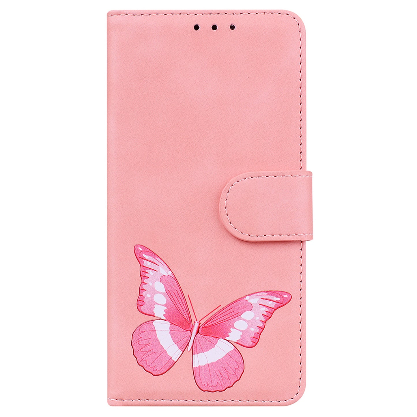 Adjustable Stand Butterfly Printing Skin-touch Leather Wallet Case Phone Cover for Motorola Moto E40/E30/E20