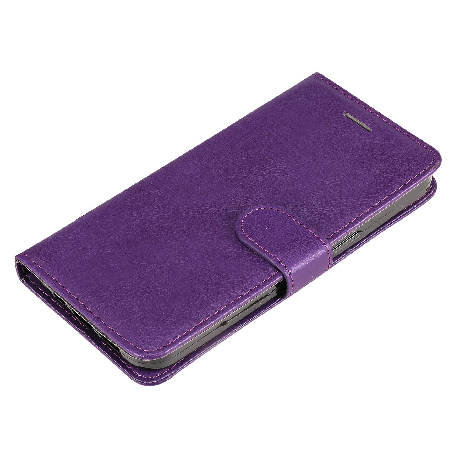 KT Leather Series-2 Solid Color Wallet Leather Case Inner Soft TPU Phone Cover with Adjustable Stand for Motorola Moto E40/E30/E20