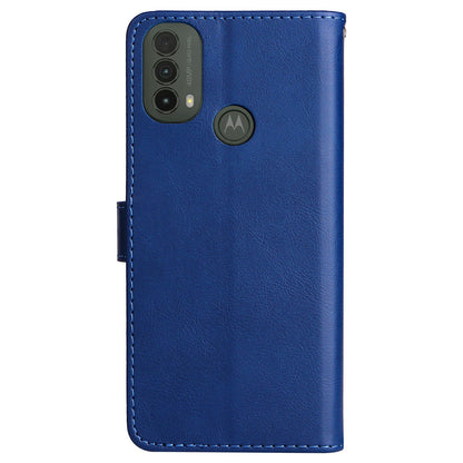 KT Leather Series-2 Solid Color Wallet Leather Case Inner Soft TPU Phone Cover with Adjustable Stand for Motorola Moto E40/E30/E20