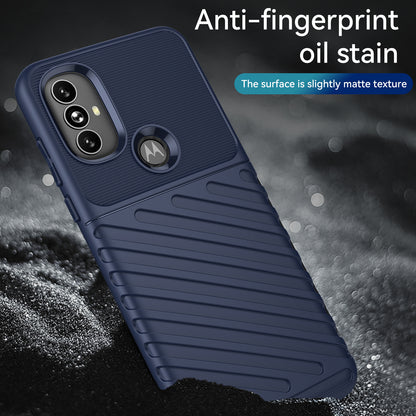 Thunder Series Drop Protection Twill Texture Thickened TPU Shockproof Phone Cover for Motorola Moto G Power (2022)