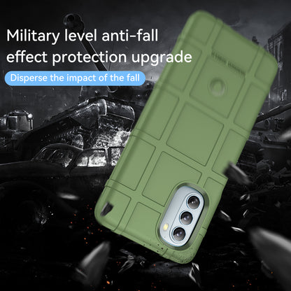 Rugged Square Grid Design Drop Protection Thickened TPU Protective Phone Cover for Motorola Moto G51