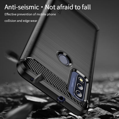 MOFI Anti-fingerprint Brushed Carbon Fiber Design Soft TPU Phone Cover Case for Motorola G Pure