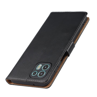 Shockproof Split Leather Wallet Stand Phone Protective Cover Case for Motorola Edge 20 Lite