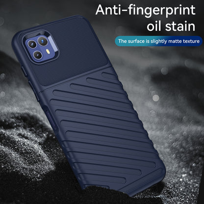 Thunder Series Twill Texture Thickened TPU Anti-Fingerprint Protective Phone Case for Motorola Moto G50 5G