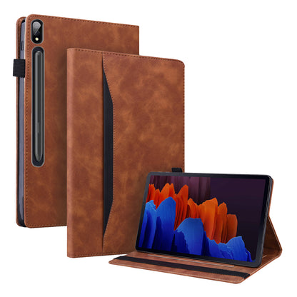 Shockproof Wallet Design Business Style PU Leather Flip Tablet Case with Stand for Lenovo Tab P12 Pro 12.6''