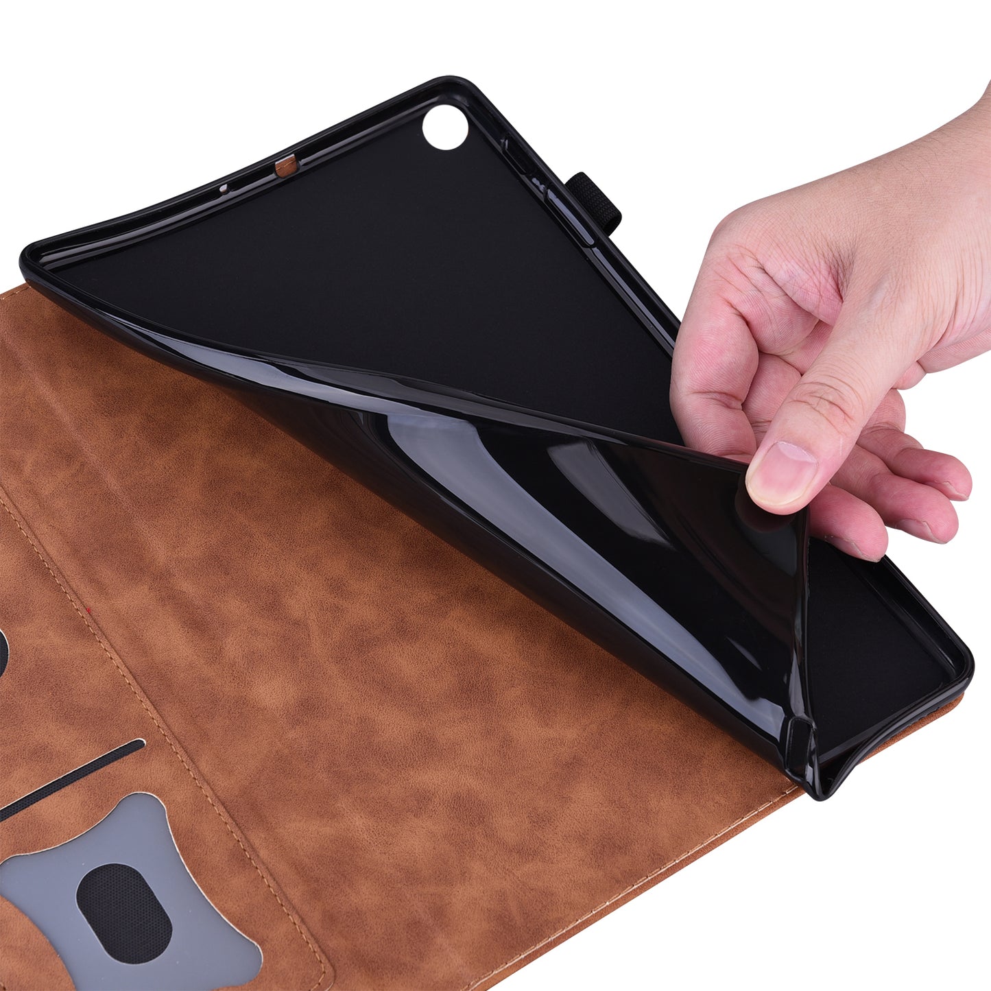 Shockproof Wallet Design Business Style PU Leather Flip Tablet Case with Stand for Lenovo Tab P12 Pro 12.6''