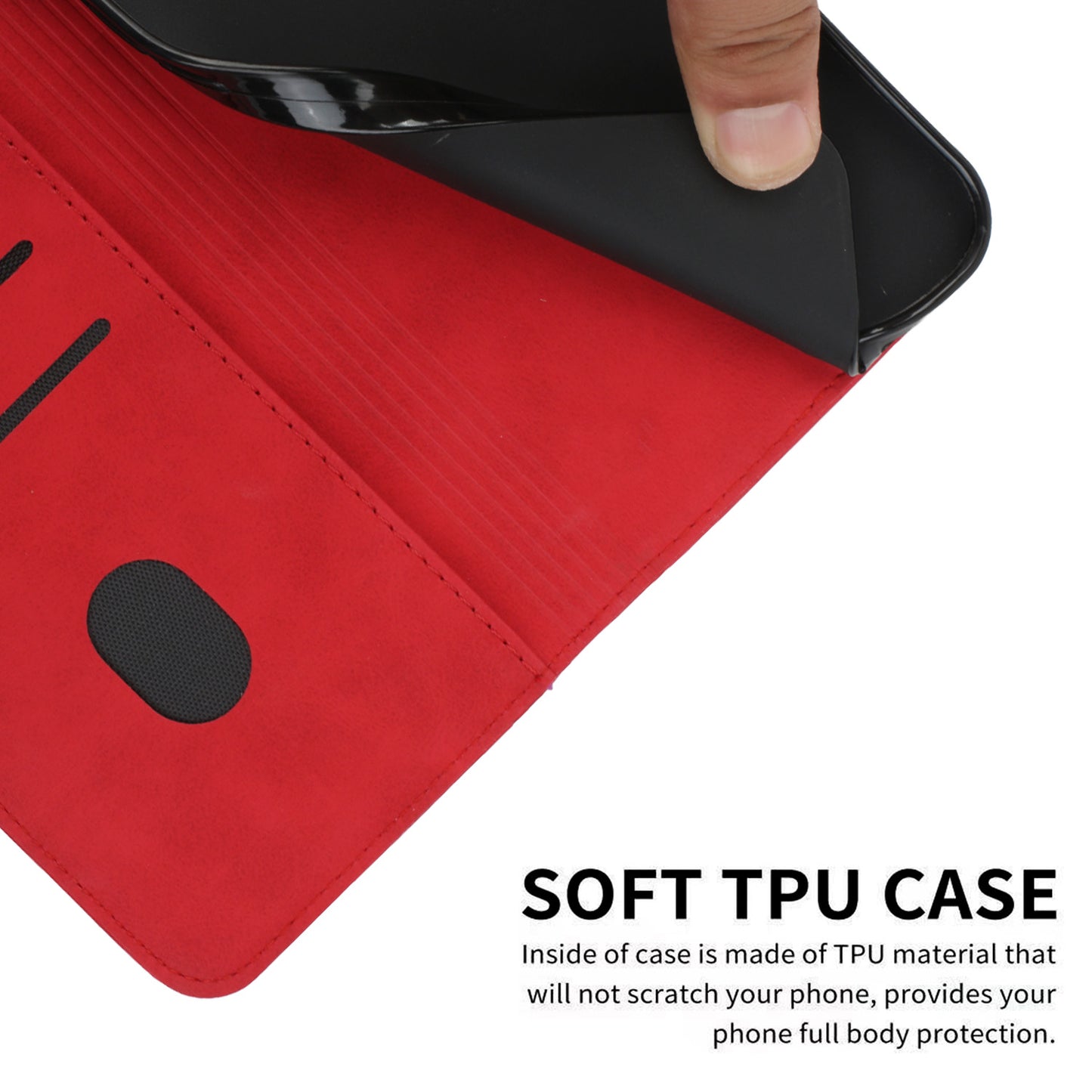 Auto-absorbed Magnetic Closing Rhombus Pattern Skin-touch Soft Inner TPU Case Leather Phone Cover with Stand for Motorola Moto G50 5G